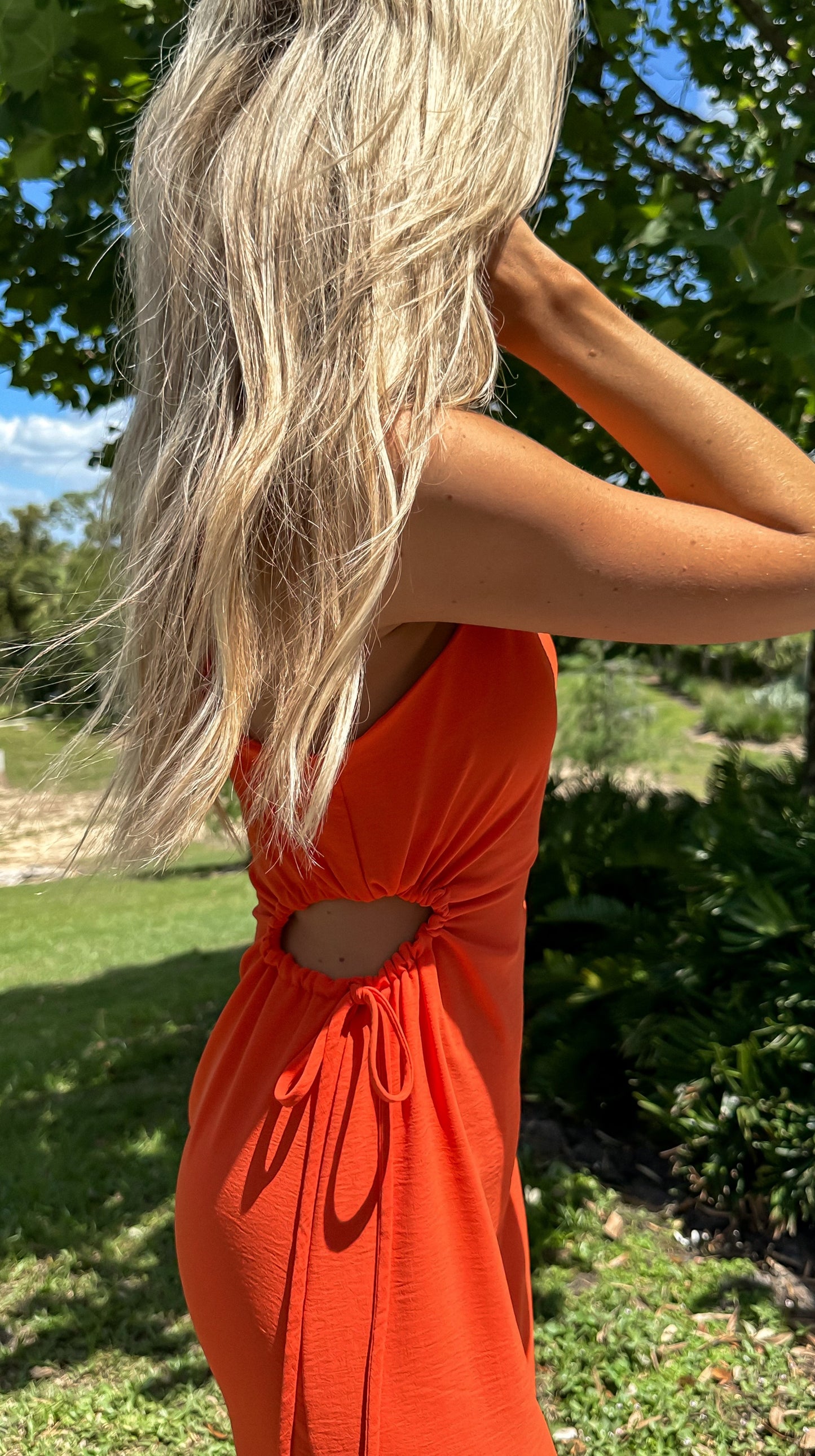Date Night Side Cutout Midi Dress