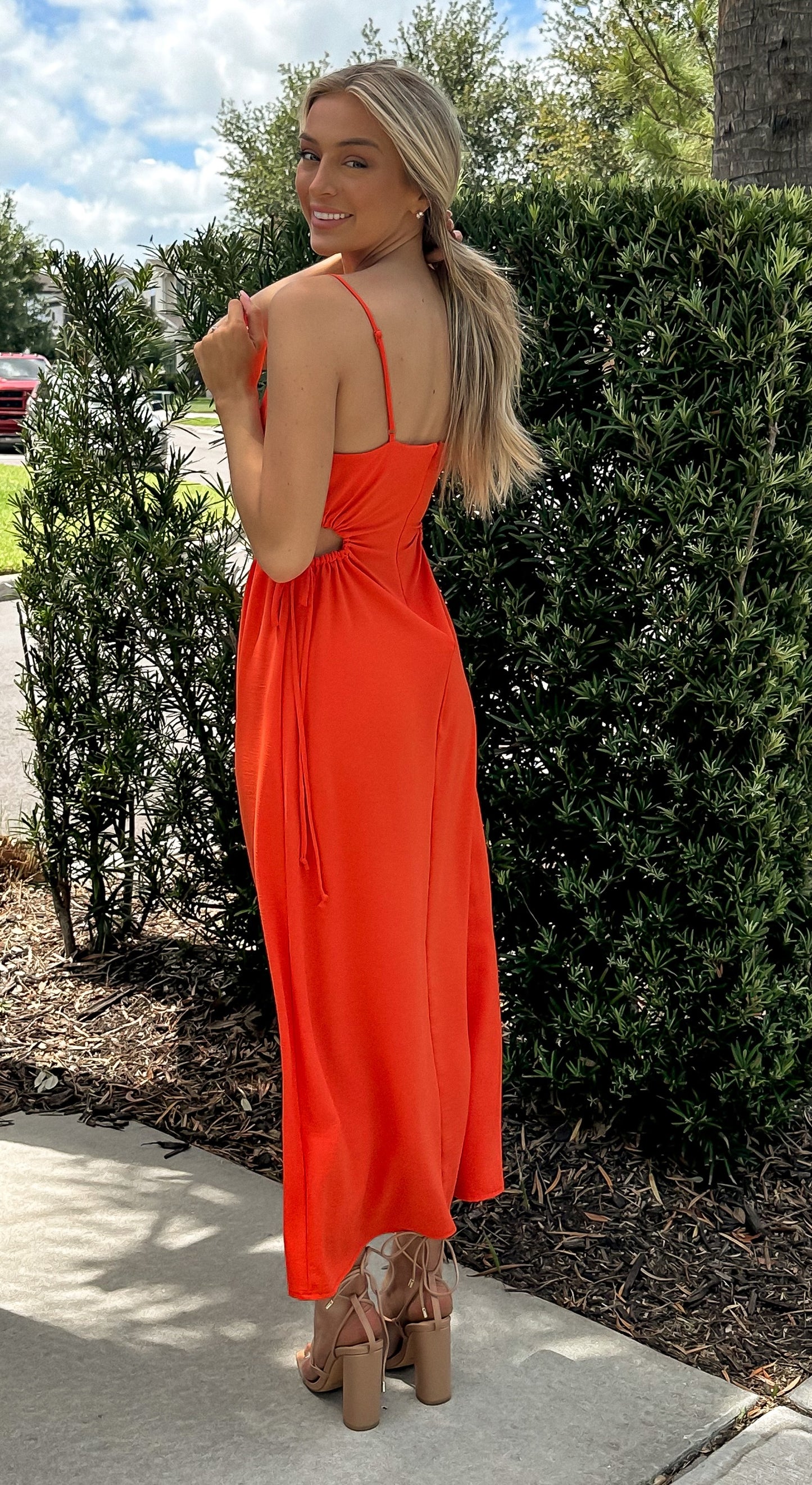 Date Night Side Cutout Midi Dress