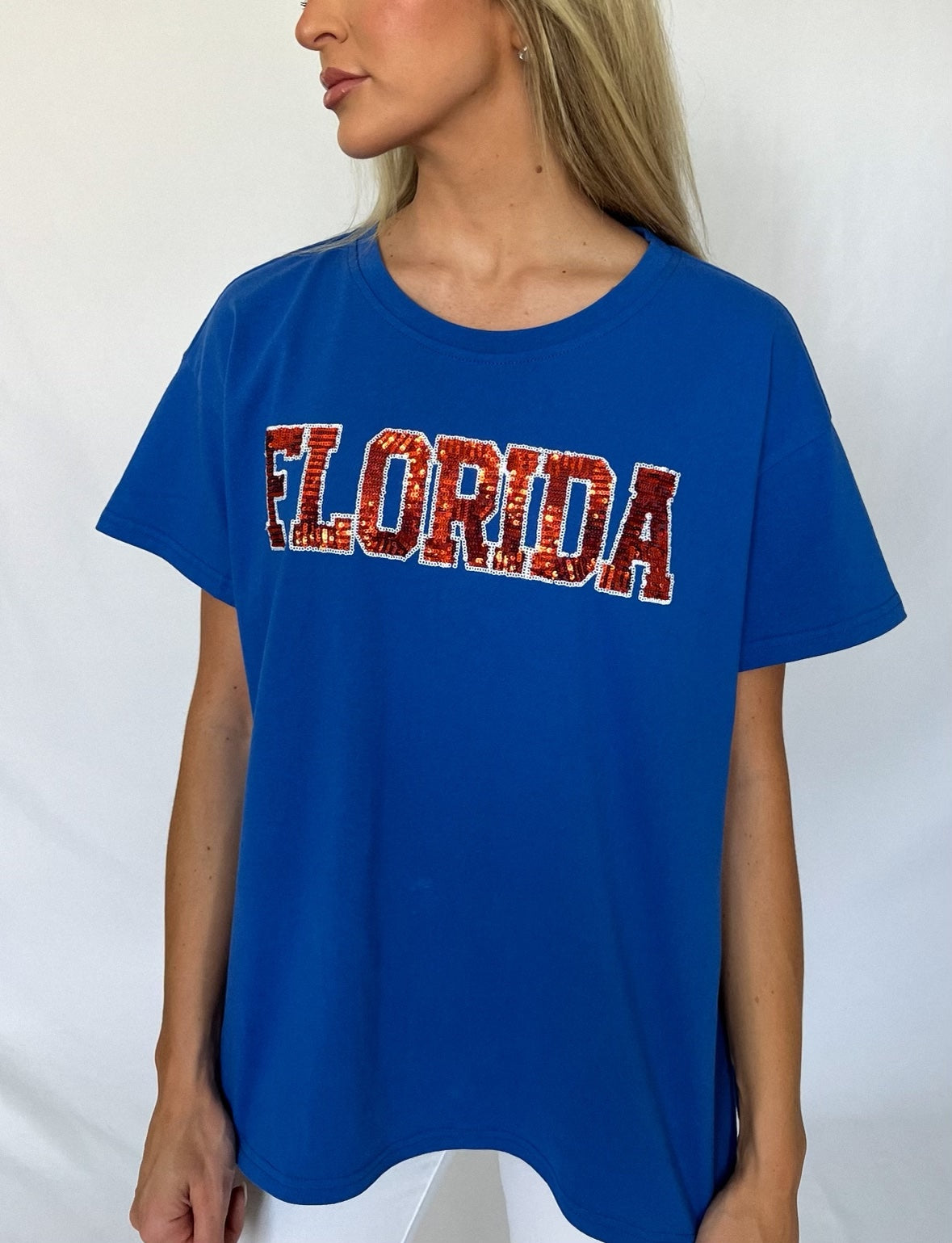 Florida Sequin Game Day Top
