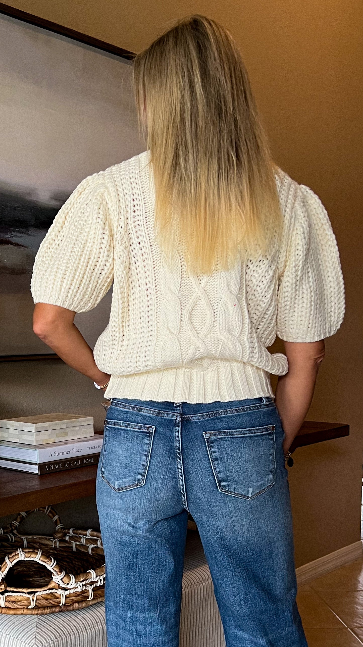 High Rise Vintage Wash Wide Leg Crop Jeans by JUDY BLUE