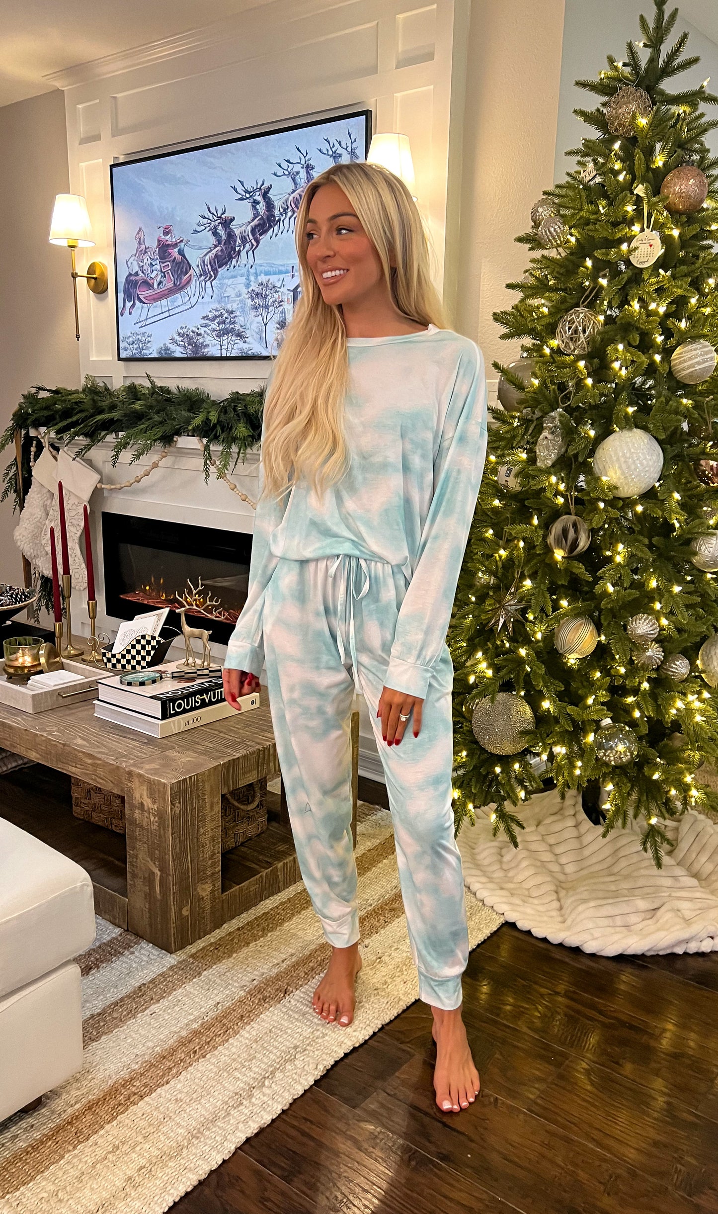 Mint Tie Dye Lounge Set