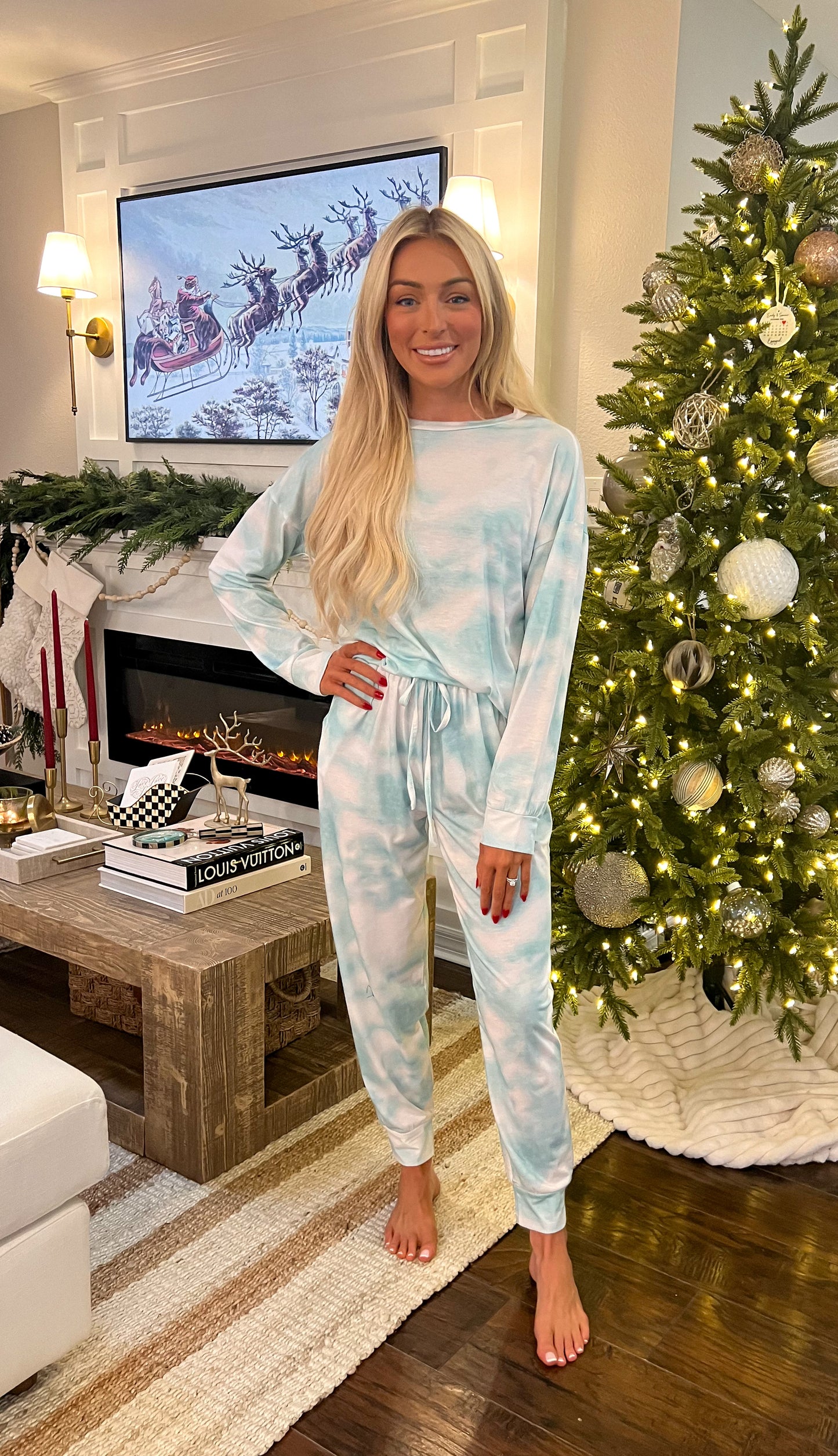 Mint Tie Dye Lounge Set
