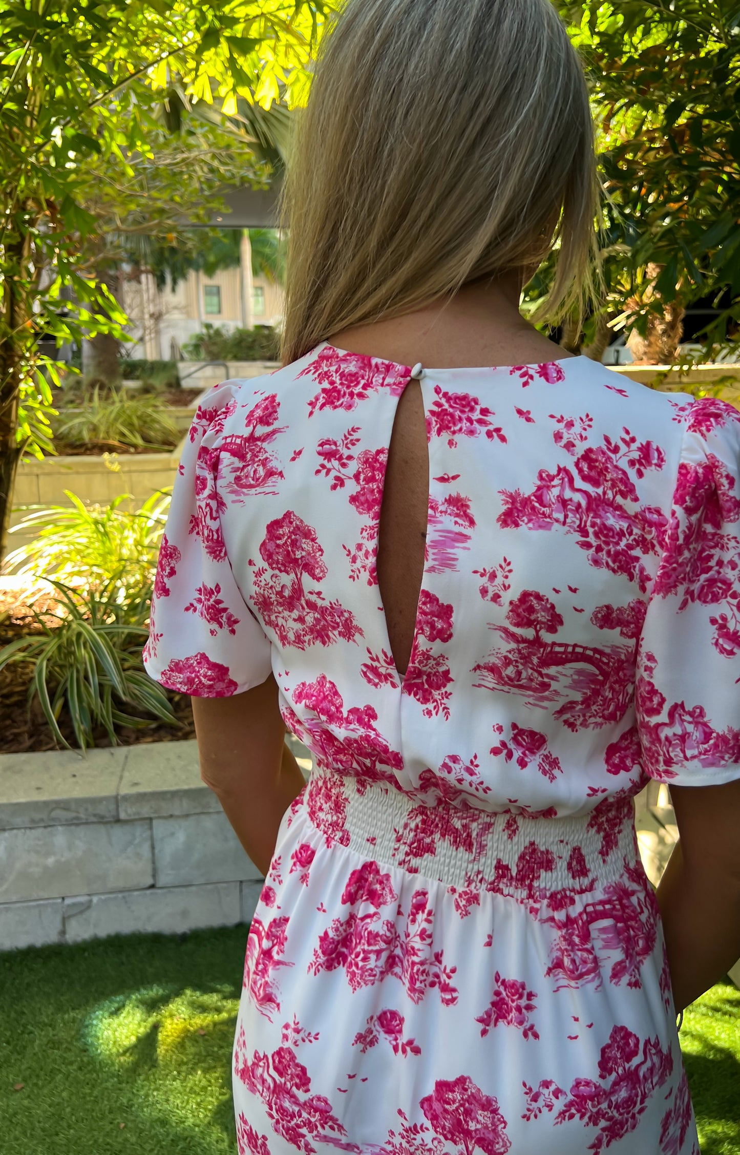 Ainsley Toile Midi Dress