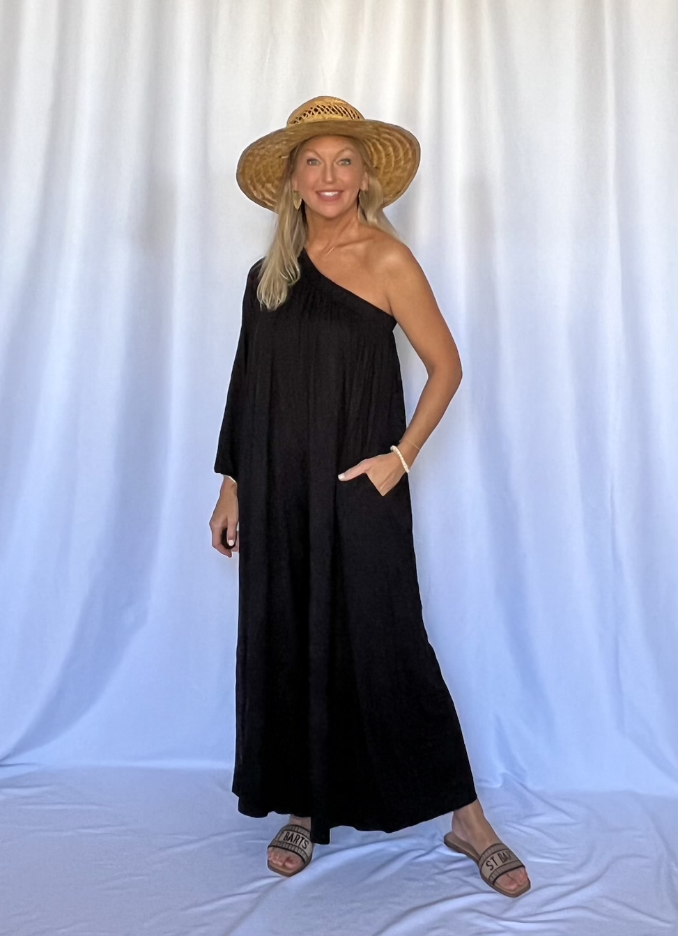 Weekend Stroll Jumpsuit - Black