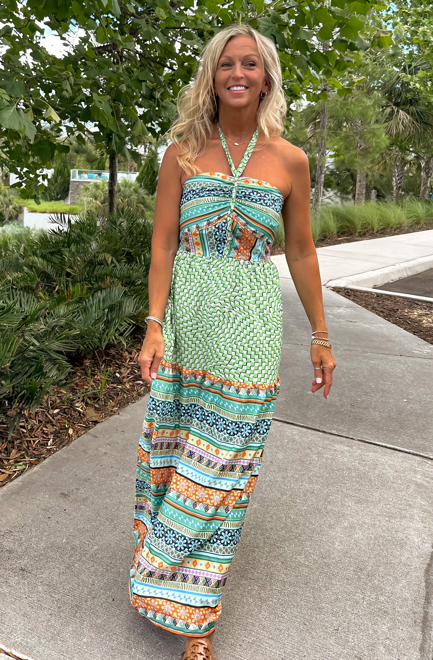 Islamorada Halter Maxi Dress