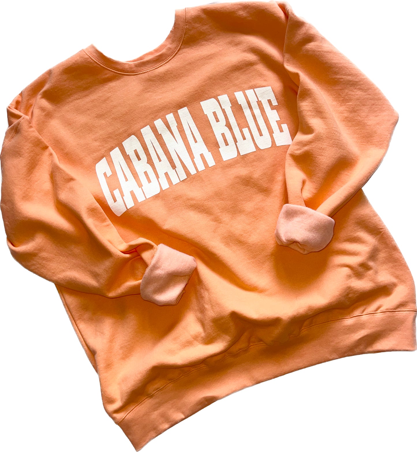 Cabana Blue Sweatshirt - Creamsicle