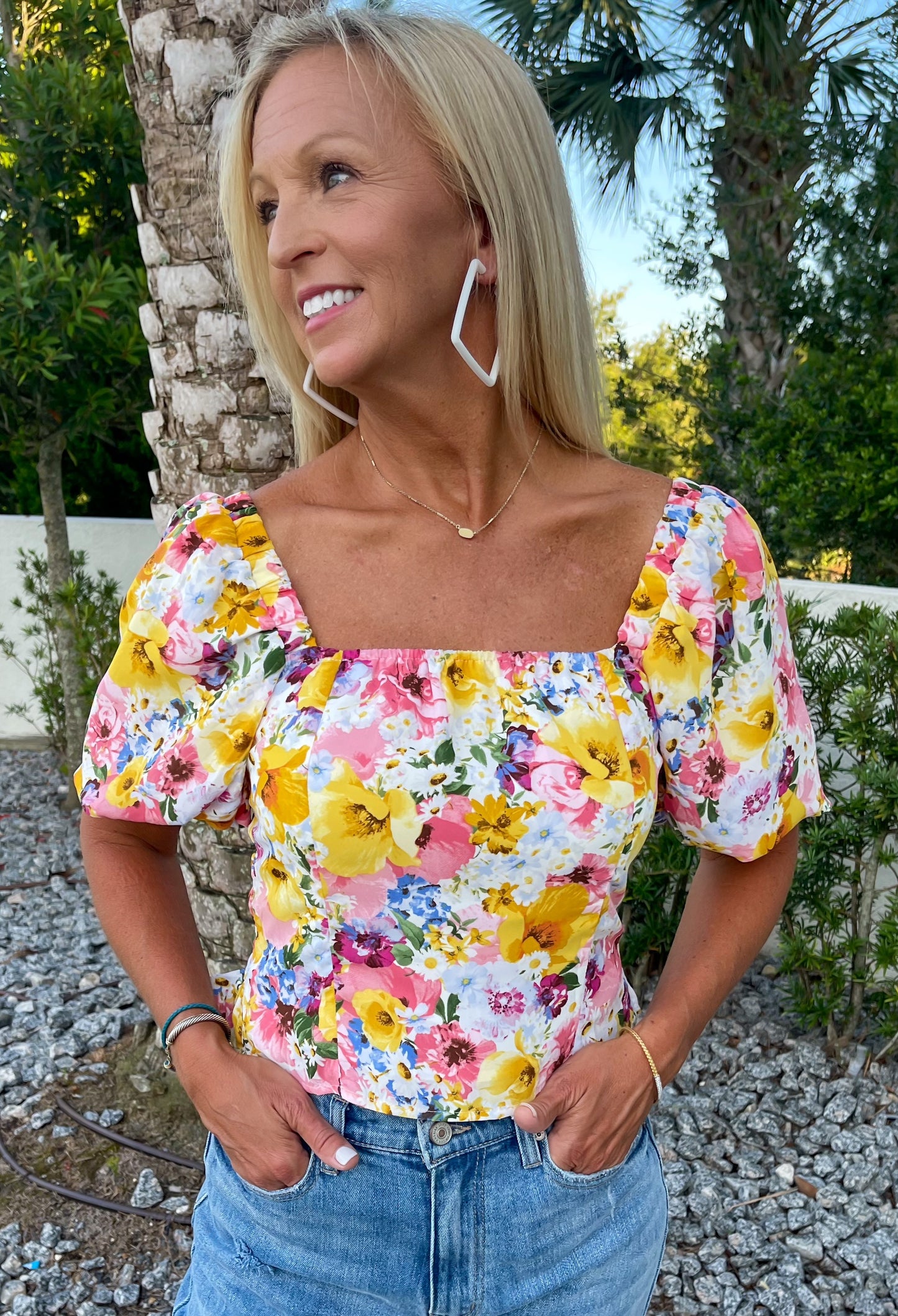 BUDDYLOVE - Billie Smocked Free Love Top