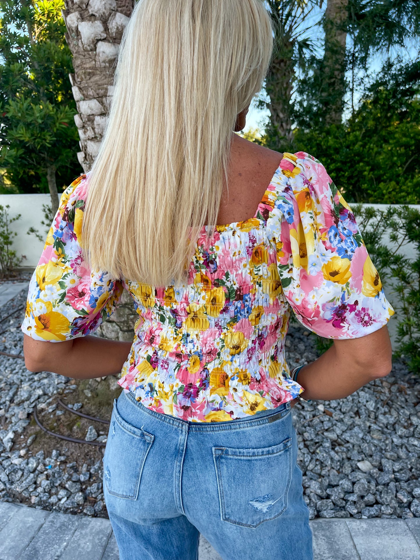 BUDDYLOVE - Billie Smocked Free Love Top