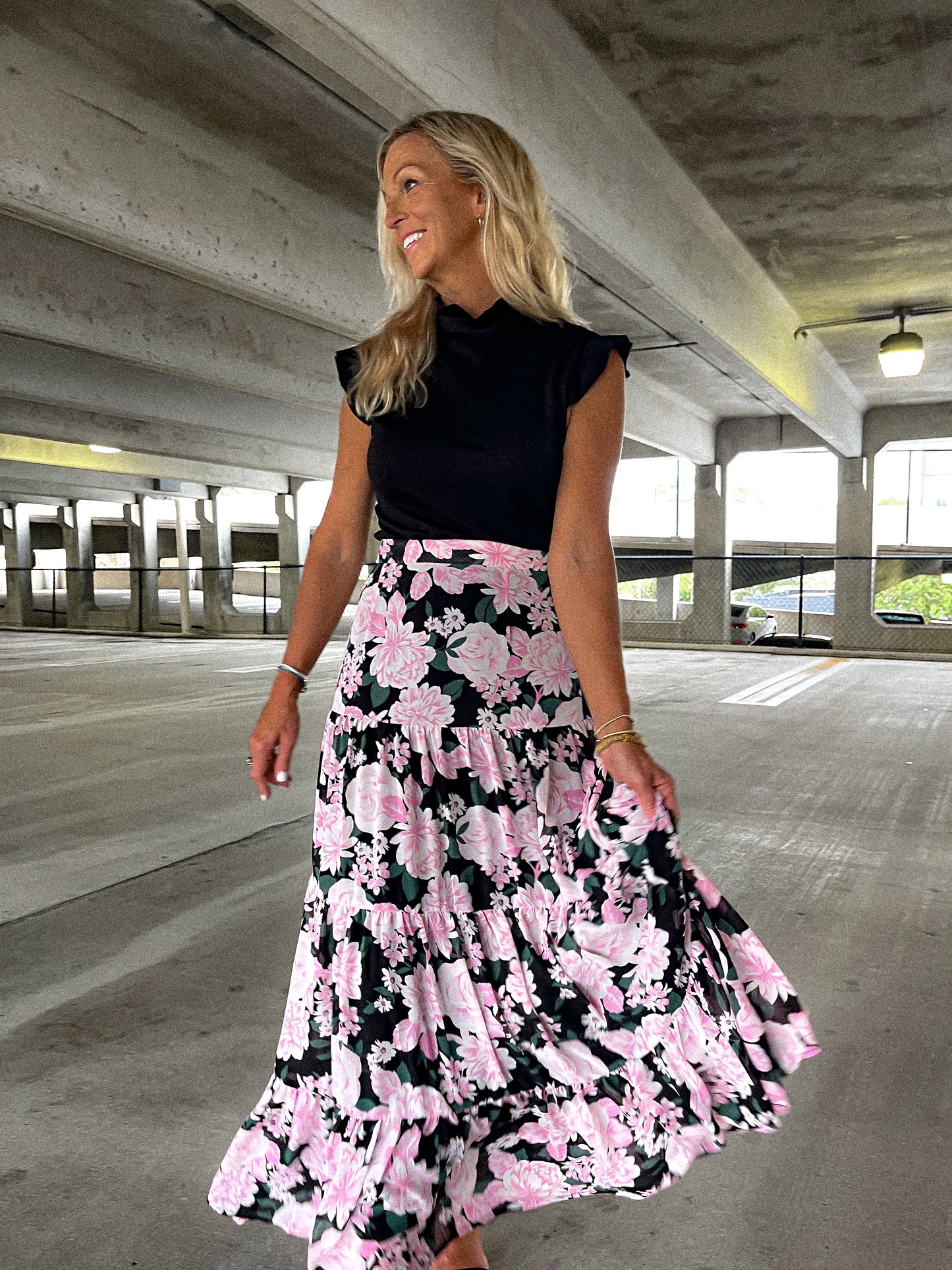 Angelica Floral Maxi Skirt