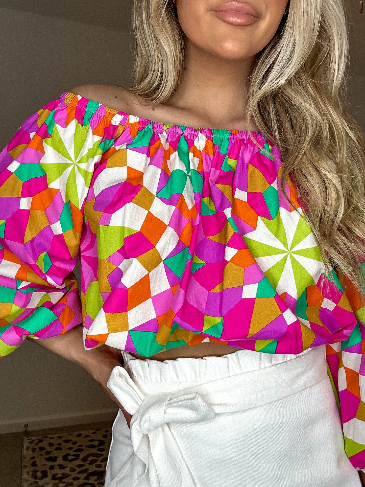 Shades of Paradise Off Shoulder Top