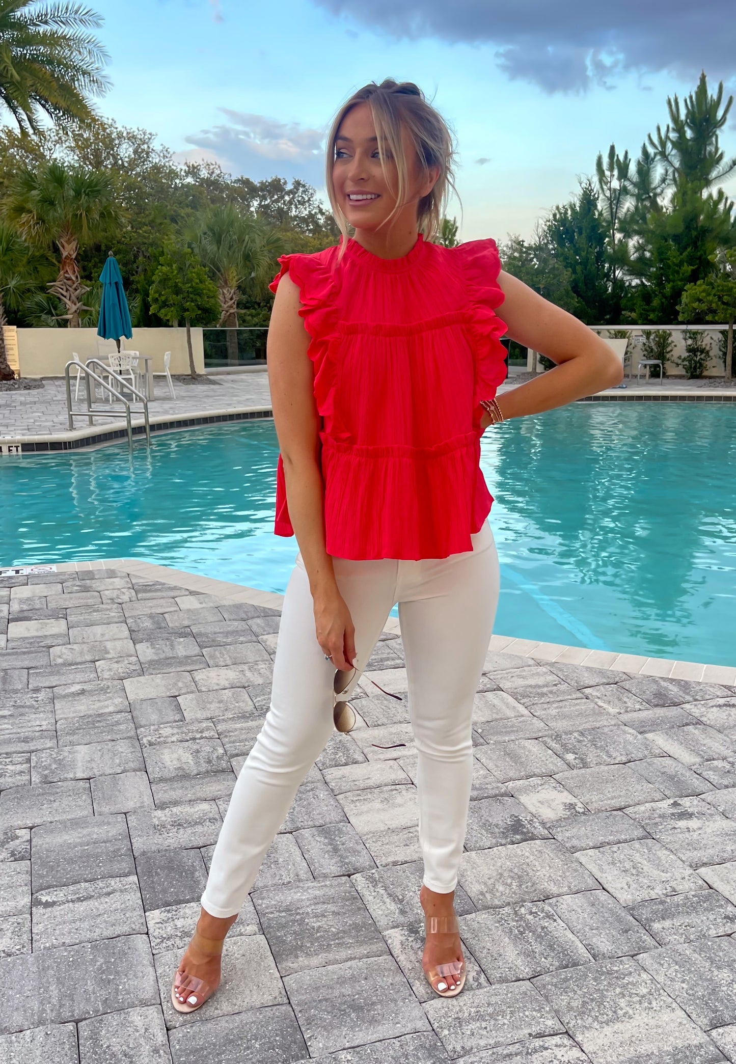 Destin White Skinnies by VERVET