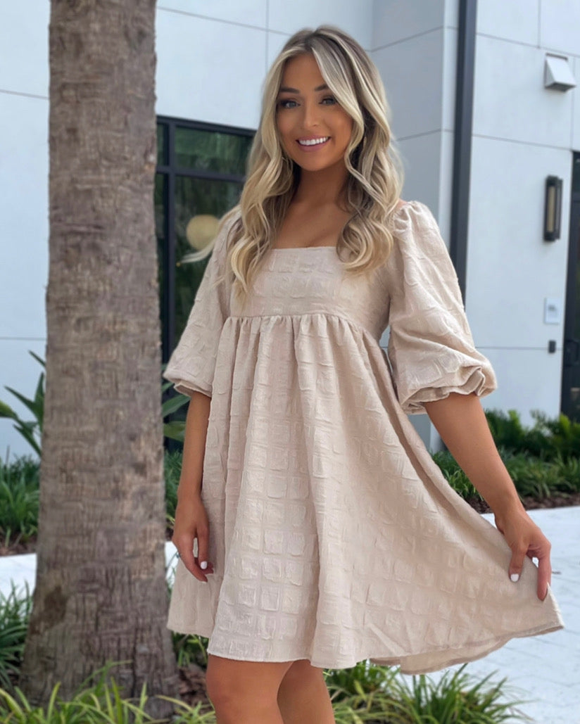 Sand Dune Babydoll Dress