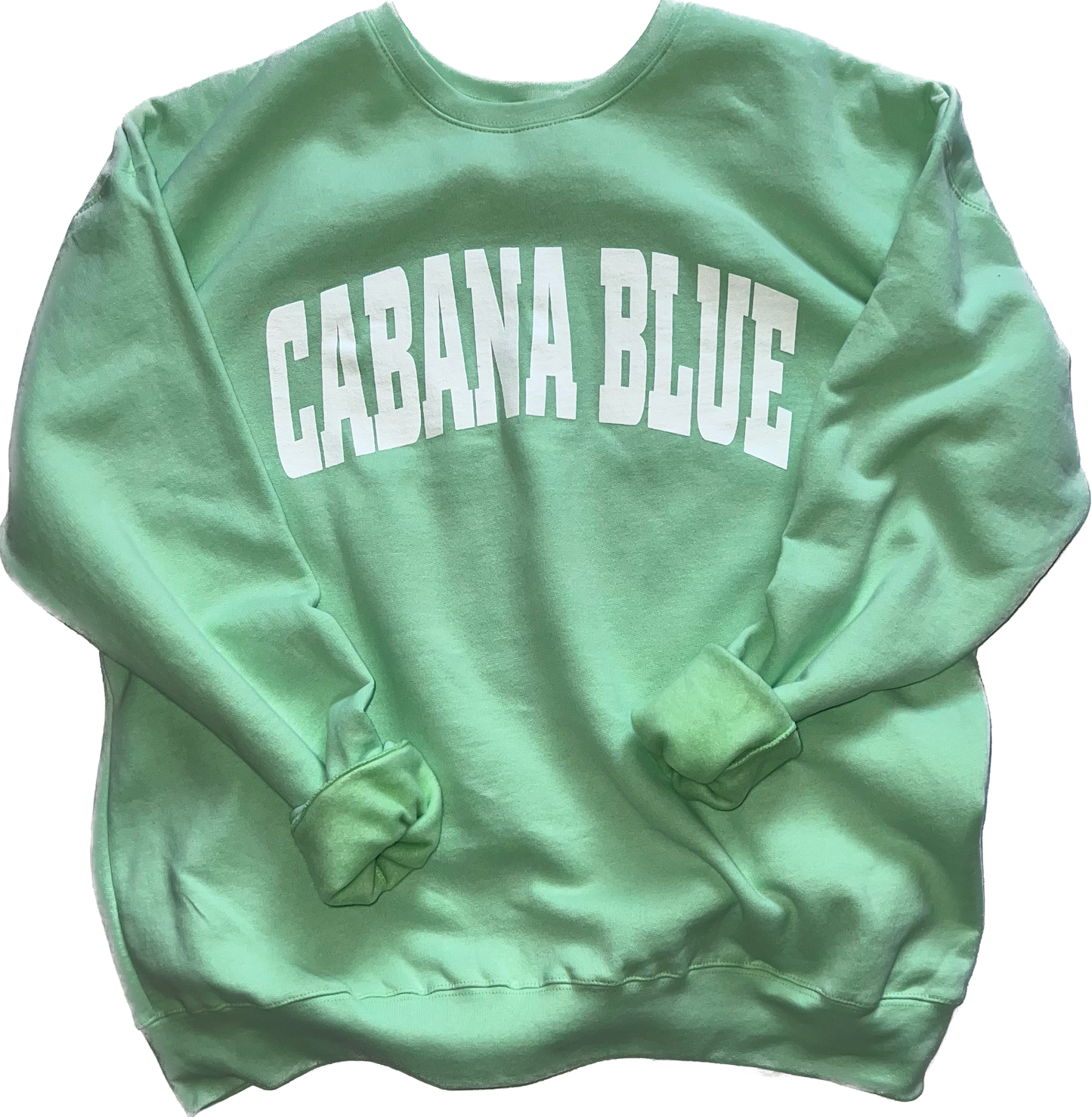 Cabana Blue Sweatshirt - Lime Sorbet