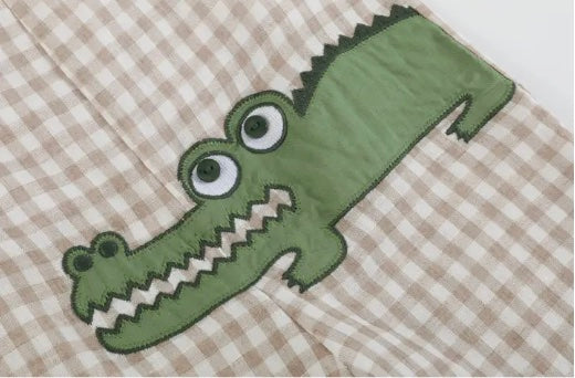 Gingham Alligator Jon Jon