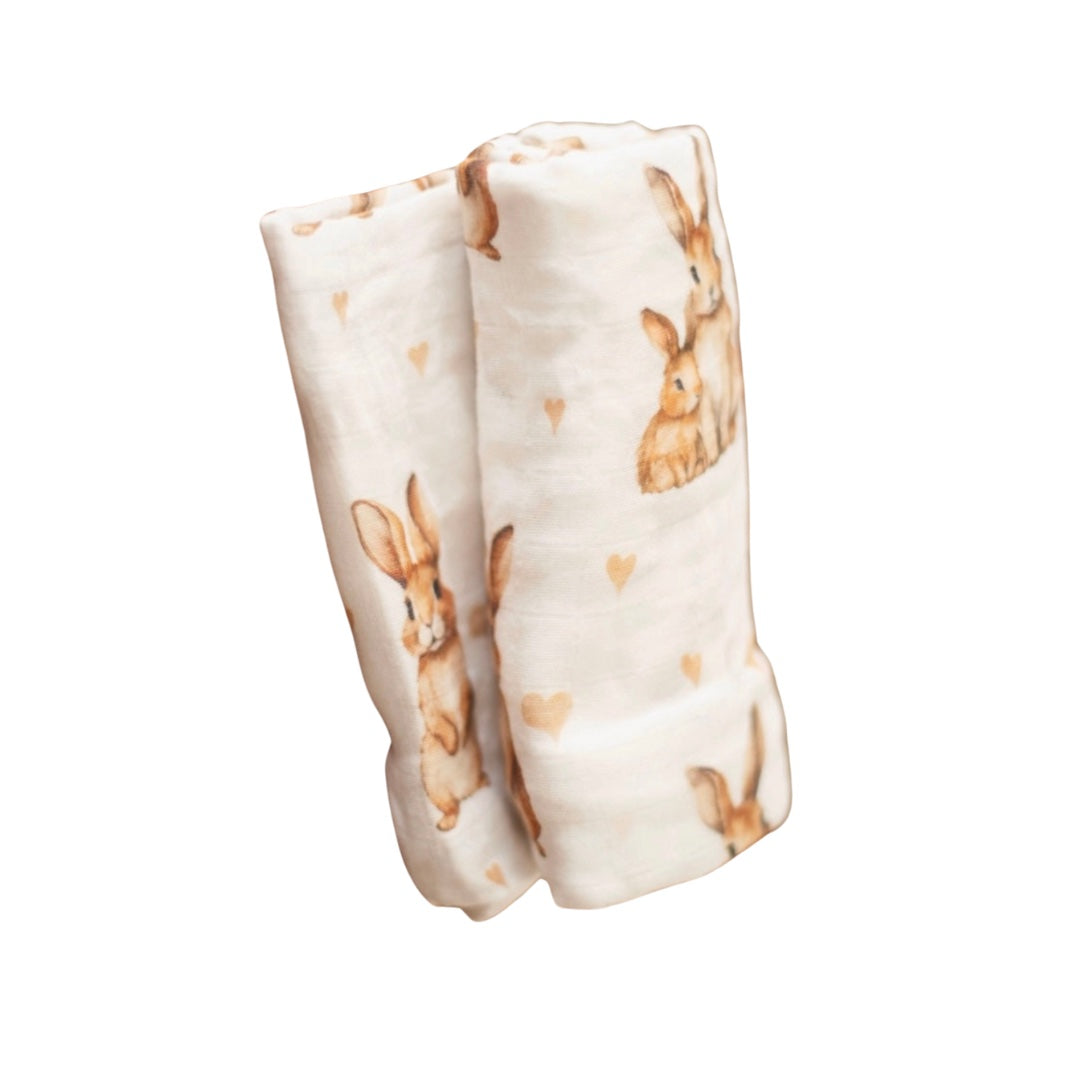 Somebunny Loves You Muslin Swaddle