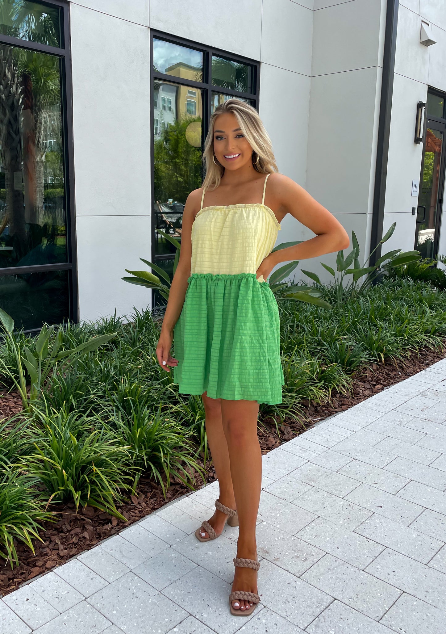 Colorblock Mini Dress