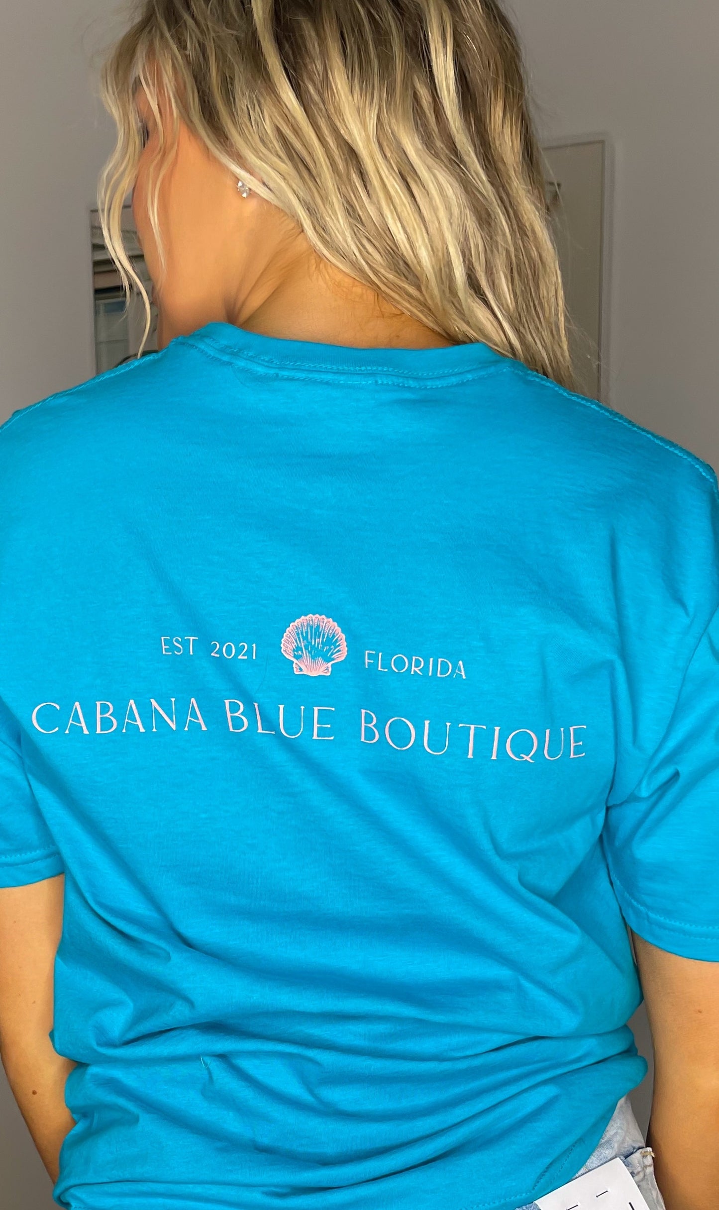 Cabana Blue T-shirt - Tropical Blue