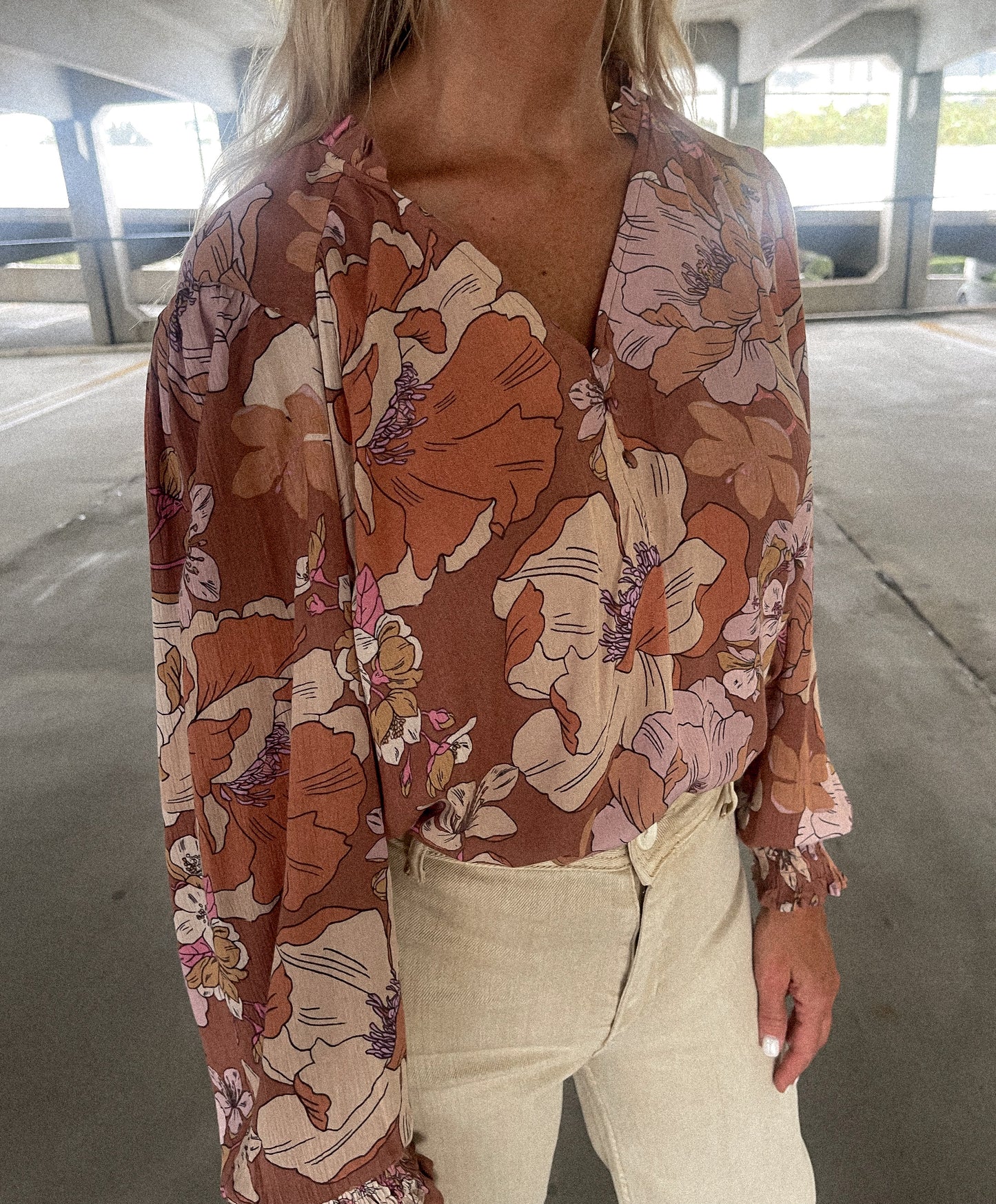Canyon Rose Floral Top