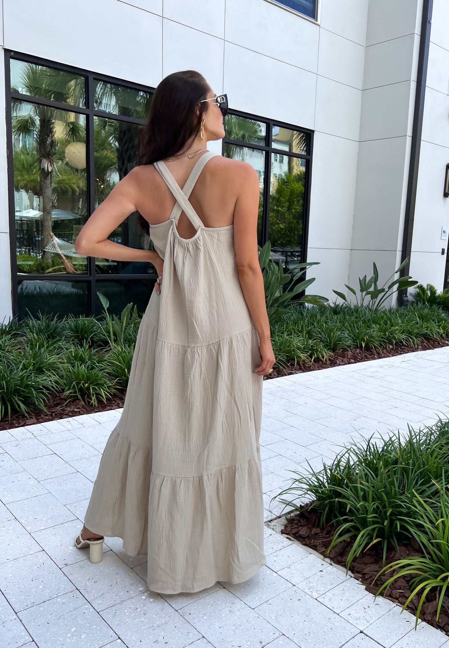 taylor tiered maxi dress Women's Taylor V-Neck Tiered Maxi Dress